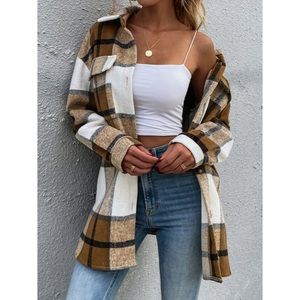 Plaid Wool Shacket